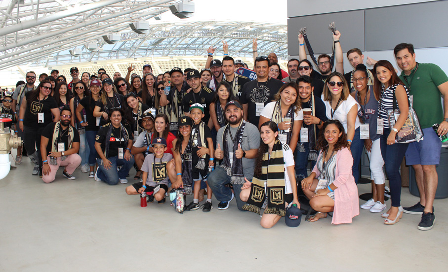 LMU LAA Ambassadors at LAFC